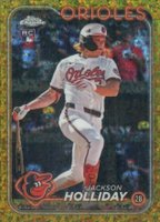 2024 Topps Chrome Update #USC200 Jackson Holliday Gold Mini Diamond Refractor Baseball Card