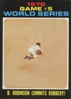 1971 Topps #331 World Series Game 5 B. Robinson Commits Robbery! Baseball Card