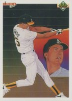 1990 Upper Deck #36 Mark McGwire Athletics Checklist Baseball Card