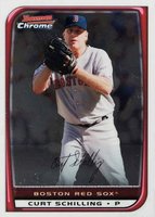 2008 Bowman Chrome #85 Curt Schilling Baseball Card