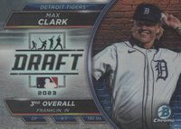 2023 Bowman Draft Bowman Draft Night #BDN8 Max Clark Refractor Baseball Card
