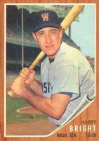 1962 Topps #551 Harry Bright Baseball Card