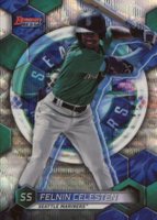 2023 Bowman's Best Top Prospects #TP24 Felnin Celesten Wave Refractor Baseball Card