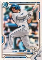 2021 Bowman Draft #BDC47 Bobby Witt Jr. Chrome-Refractor Baseball Card