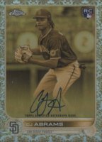 2022 Topps Gilded Collection Topps Chrome Cast in Gold Autographs #CGACA C.J. Abrams Baseball Card