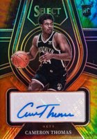 2021 Panini Select Rookie Signatures #RSCTH Cameron Thomas Tie-Dye Prizm Basketball Card