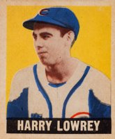 1948 Leaf #33 Harry Lowrey Short Print Baseball Card