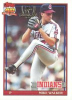 1991 Topps Desert Shield #593 Mike Walker Baseball Card