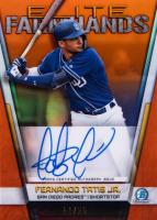 2019 Bowman Chrome Elite Farmhands Autographs #FTJ Fernando Tatis Jr. Orange Baseball Card