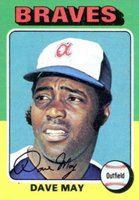 1975 Topps Mini #650 Dave May Baseball Card