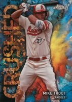 2023 Topps Chrome Update Crushed #C14 Mike Trout Baseball Card