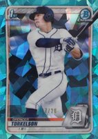 2020 Bowman Draft Chrome Sapphire Edition #BD121 Spencer Torkelson Aqua Baseball Card