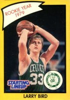 1990 Kenner Starting Lineup # Larry Bird Yellow Basketball Card