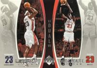 2005 Upper Deck MJ/LJ Bonus Pack #LJMJ7 LeBron James/Michael Jordan Basketball Card