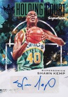 2020 Panini Court Kings Holding Court Signatures #HCSKE Shawn Kemp Sapphire Basketball Card