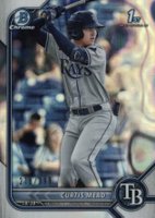 2022 Bowman Chrome Prospects #BCP10 Curtis Mead Lava Refractor Baseball Card