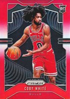 2019 Panini Prizm #253 Coby White Red Prizm Basketball Card