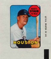 1969 Topps Decals # Rusty Staub Baseball Card