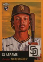 2022 Topps Chrome Platinum Anniversary #257 CJ Abrams Gold Refractor Baseball Card