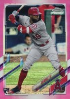 2021 Topps Chrome #142 Jo Adell Pink Refractor Baseball Card