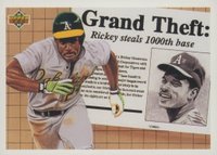 1992 Upper Deck #782 Rickey Henderson Gold Hologram Baseball Card