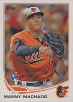2013 Topps #270 Manny Machado Fielding Baseball Card
