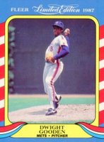 1987 Fleer Limited Edition #18 Dwight Gooden Baseball Card