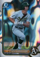 2022 Bowman Chrome Prospects #BCP41 Tyler Soderstrom Lava Refractor Baseball Card