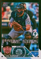 2023 Topps 1st Edition #160 Cal Raleigh Black Foil Baseball Card