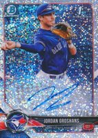 2018 Bowman Draft Chrome Draft Picks Autographs #CDAJG Jordan Groshans Sparkles Refractor Baseball Card