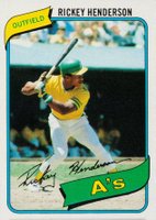 1980 Topps #482 Rickey Henderson Baseball Card