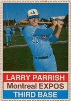 1976 Hostess #126 Larry Parrish Hand Cut Baseball Card