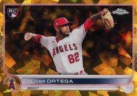 2022 Topps Chrome Sapphire Edition #554 Oliver Ortega Gold Baseball Card