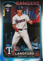 2024 Topps Chrome Update #USC37 Wyatt Langford Prism Refractor Baseball Card