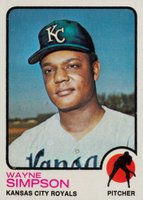 1973 Topps #428 Wayne Simpson Baseball Card