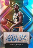 2021 Panini Select Signatures #SGMJN Magic Johnson Basketball Card