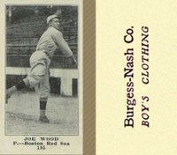 1916 Burgess-Nash Co. #195 Joe Wood Baseball Card