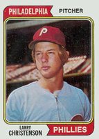 1974 Topps #587 Larry Christenson Baseball Card