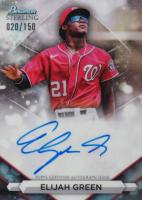 2023 Bowman Sterling Prospect Autographs #PAEG Elijah Green Refractor Baseball Card