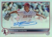 2022 Topps Chrome Rookie Autographs #RARD Reid Detmers Refractor Baseball Card
