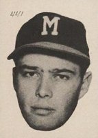 1955 All American Sports Club-Hand Cut #441 Eddie Mathews Baseball Card