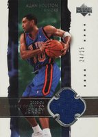 2003 Upper Deck Exquisite Collection #26-J Allan Houston Jersey Basketball Card