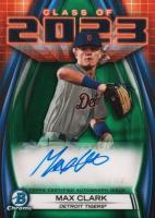 2023 Bowman Draft Class of 2023 Autograph #23AMC Max Clark Green Baseball Card
