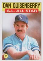 1986 Topps #722 Dan Quisenberry All-Star Baseball Card