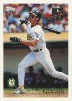 1996 Topps #210 Jason Giambi Baseball Card