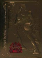 1997 Fleer 23KT Gold Card # Michael Jordan Red 6 Time Champ Basketball Card