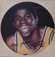 1979 7-Up Sticker #4 Magic Johnson Basketball Card