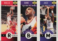 1996 Collector's Choice Mini II # Rodman/Barkley/Malone Basketball Card