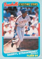 1989 Fleer Exciting Stars #40 Darryl Strawberry Baseball Card