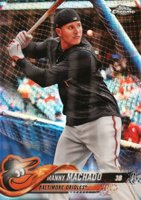 2018 Topps Chrome #94 Manny Machado Cap Backwards-Refractor Baseball Card